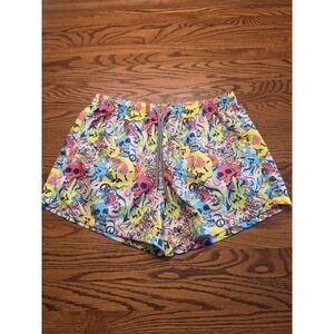 Boardies Skull Grillz Swim Shorts Mens Size Medium Unlined 3" Inseam
